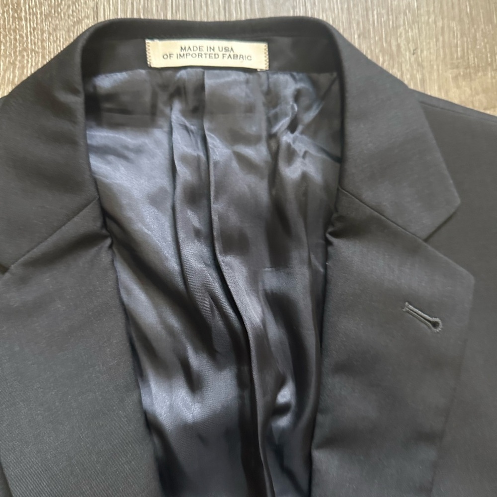 Classic dark gray color Men's Blazer - Picture 6 of 10